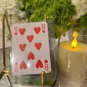 Gucci Laminated Playing Card ~ Eight of Hearts